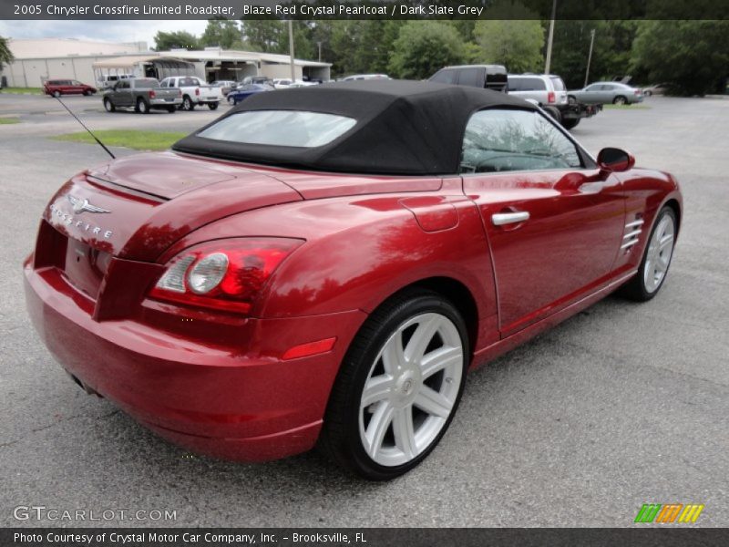 Blaze Red Crystal Pearlcoat / Dark Slate Grey 2005 Chrysler Crossfire Limited Roadster