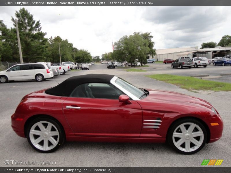 Blaze Red Crystal Pearlcoat / Dark Slate Grey 2005 Chrysler Crossfire Limited Roadster