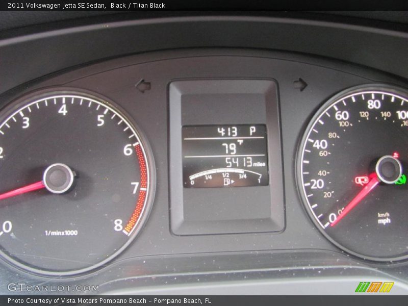 Black / Titan Black 2011 Volkswagen Jetta SE Sedan