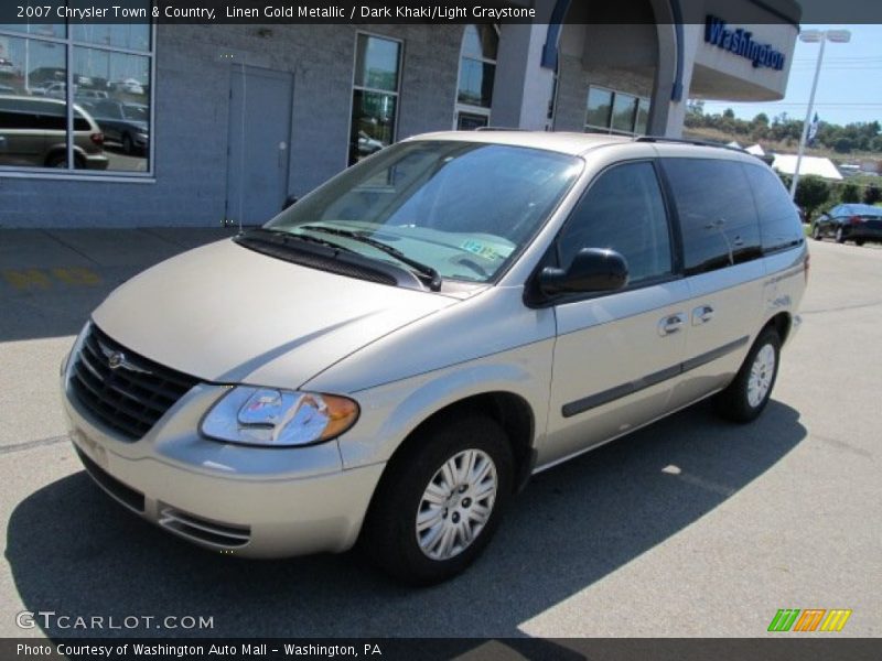 Linen Gold Metallic / Dark Khaki/Light Graystone 2007 Chrysler Town & Country