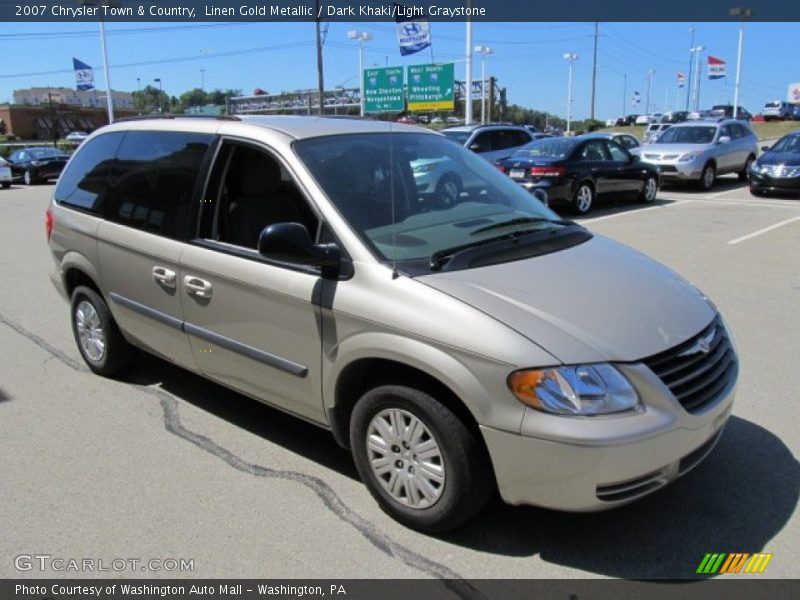 Linen Gold Metallic / Dark Khaki/Light Graystone 2007 Chrysler Town & Country