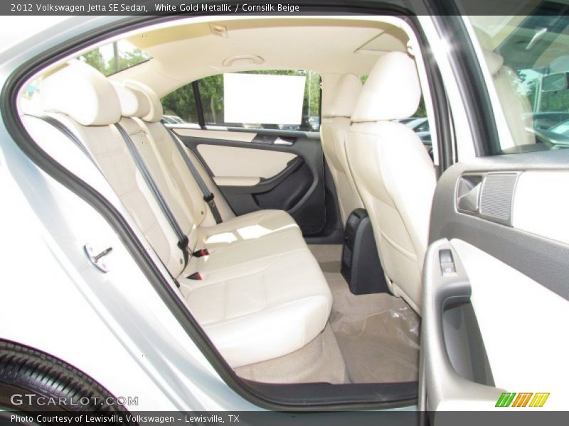 White Gold Metallic / Cornsilk Beige 2012 Volkswagen Jetta SE Sedan