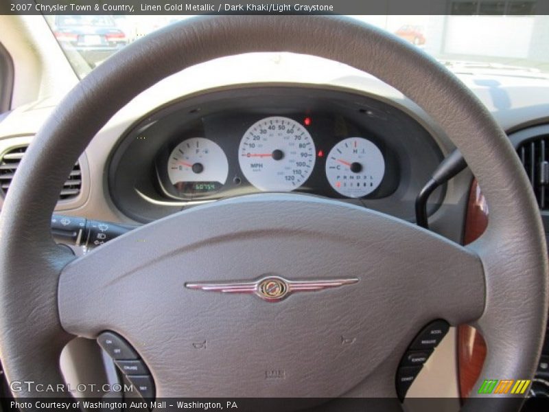 Linen Gold Metallic / Dark Khaki/Light Graystone 2007 Chrysler Town & Country