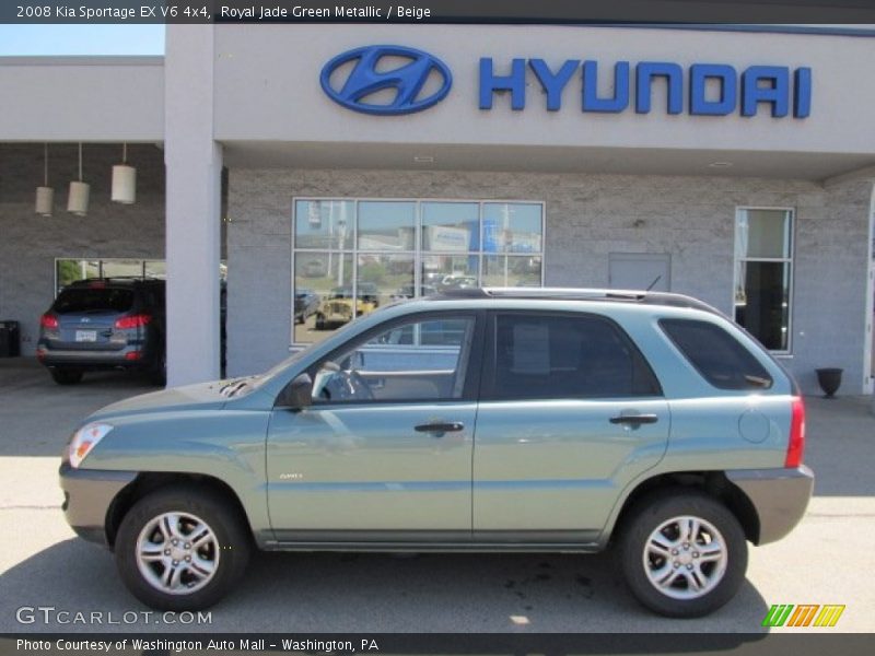 Royal Jade Green Metallic / Beige 2008 Kia Sportage EX V6 4x4