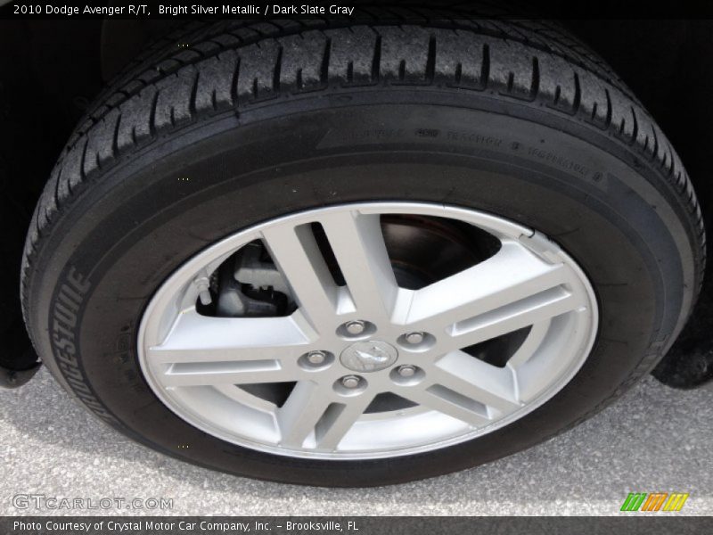 Bright Silver Metallic / Dark Slate Gray 2010 Dodge Avenger R/T