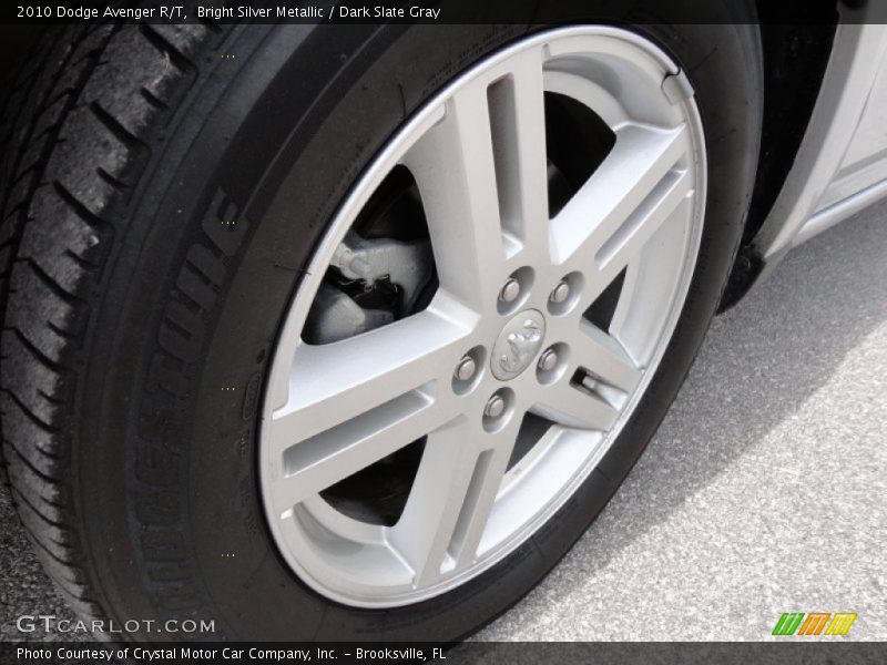 Bright Silver Metallic / Dark Slate Gray 2010 Dodge Avenger R/T