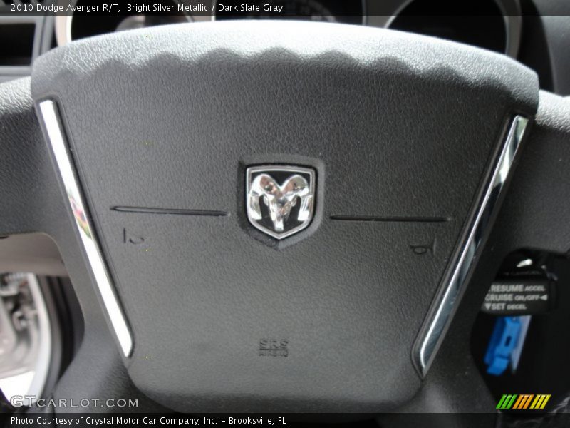Bright Silver Metallic / Dark Slate Gray 2010 Dodge Avenger R/T