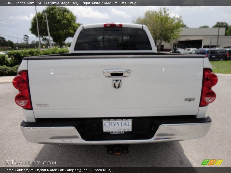 Bright White / Medium Slate Gray 2007 Dodge Ram 1500 Laramie Mega Cab