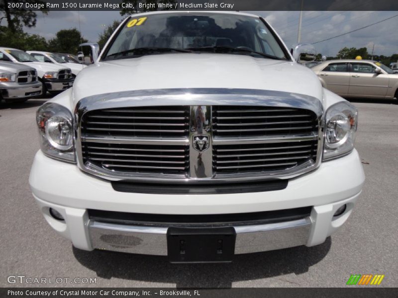 Bright White / Medium Slate Gray 2007 Dodge Ram 1500 Laramie Mega Cab