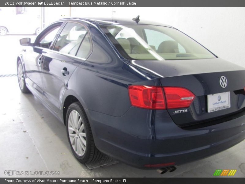 Tempest Blue Metallic / Cornsilk Beige 2011 Volkswagen Jetta SEL Sedan
