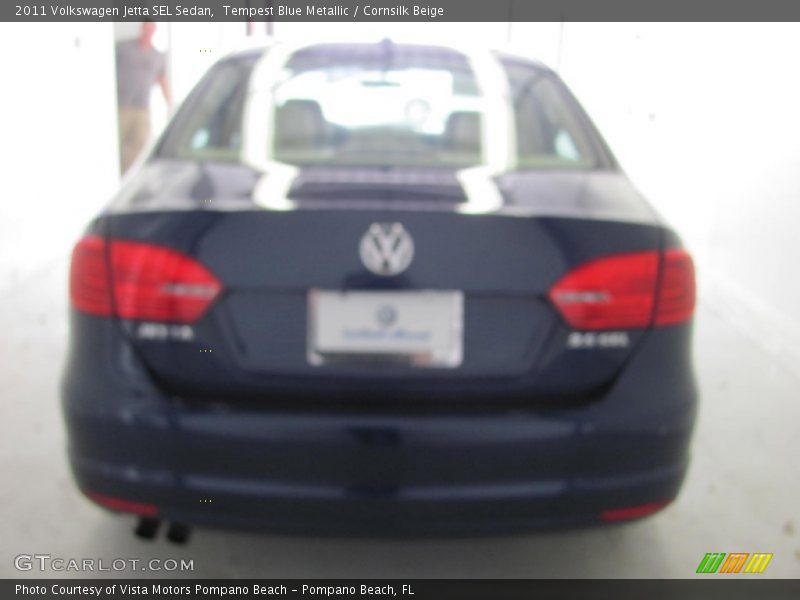 Tempest Blue Metallic / Cornsilk Beige 2011 Volkswagen Jetta SEL Sedan
