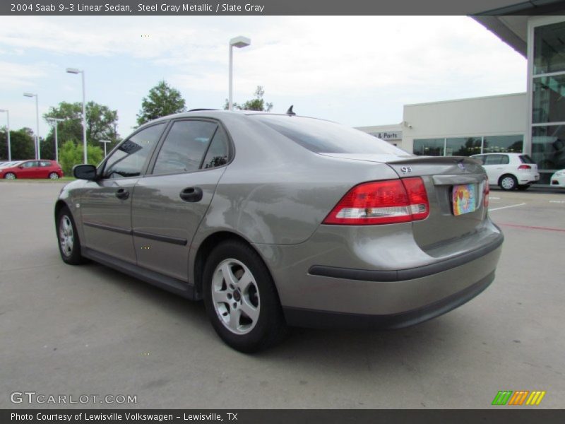 Steel Gray Metallic / Slate Gray 2004 Saab 9-3 Linear Sedan