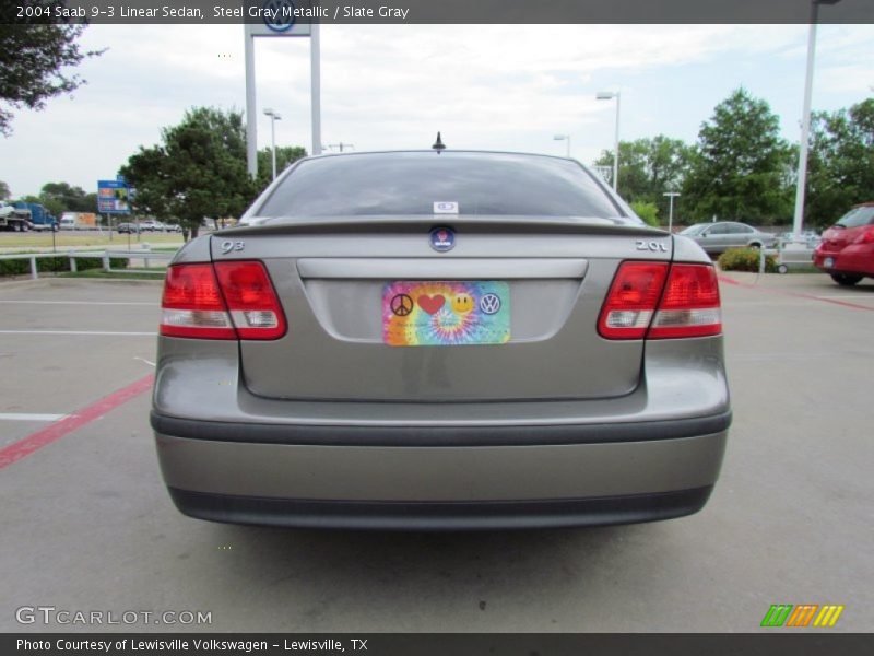 Steel Gray Metallic / Slate Gray 2004 Saab 9-3 Linear Sedan
