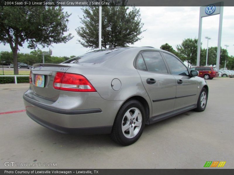 Steel Gray Metallic / Slate Gray 2004 Saab 9-3 Linear Sedan
