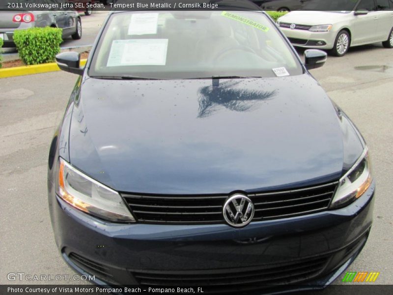 Tempest Blue Metallic / Cornsilk Beige 2011 Volkswagen Jetta SEL Sedan
