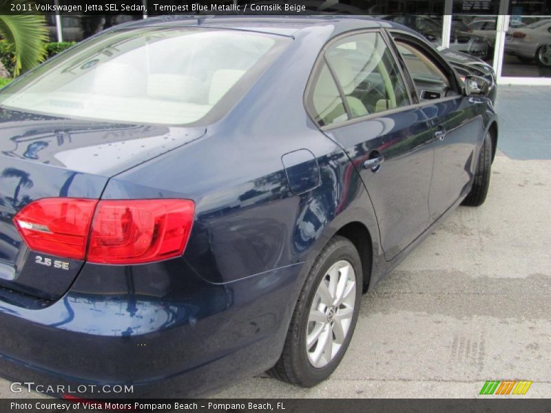 Tempest Blue Metallic / Cornsilk Beige 2011 Volkswagen Jetta SEL Sedan
