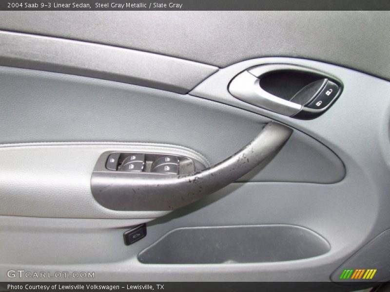 Steel Gray Metallic / Slate Gray 2004 Saab 9-3 Linear Sedan