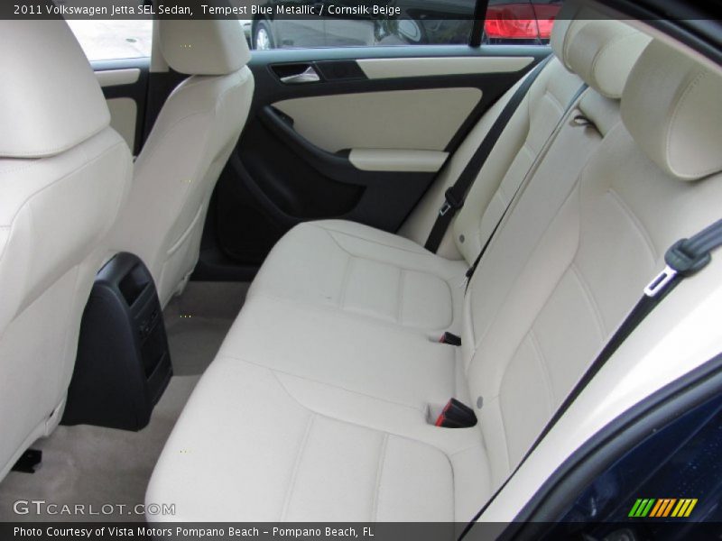 Tempest Blue Metallic / Cornsilk Beige 2011 Volkswagen Jetta SEL Sedan