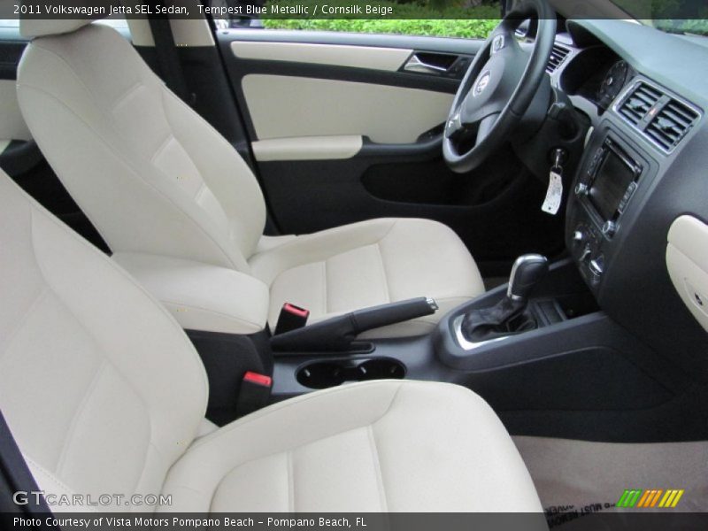 Tempest Blue Metallic / Cornsilk Beige 2011 Volkswagen Jetta SEL Sedan