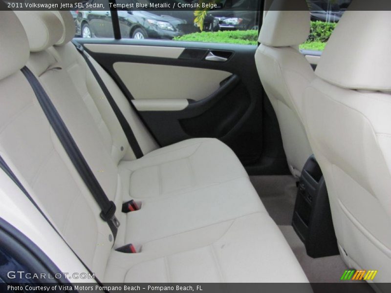 Tempest Blue Metallic / Cornsilk Beige 2011 Volkswagen Jetta SEL Sedan