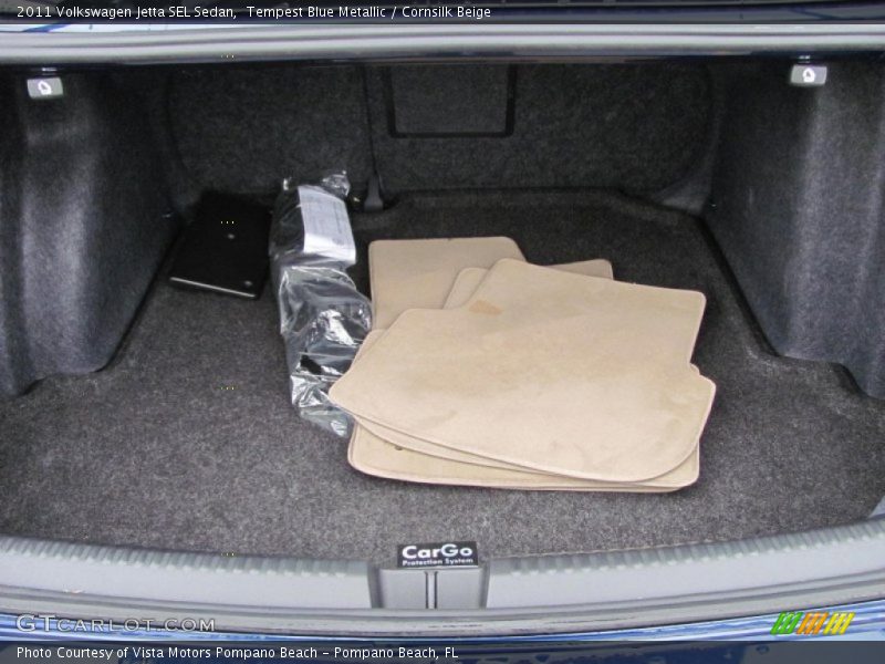 Tempest Blue Metallic / Cornsilk Beige 2011 Volkswagen Jetta SEL Sedan