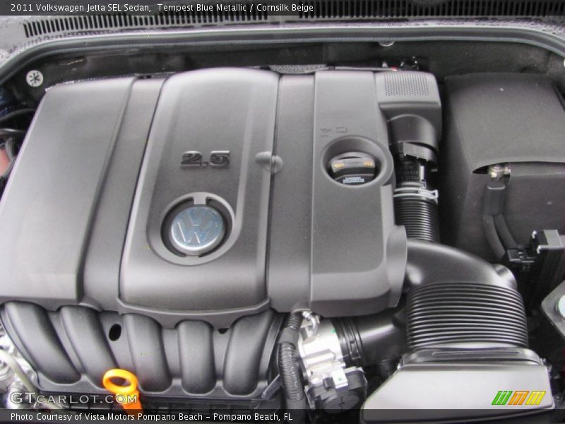 Tempest Blue Metallic / Cornsilk Beige 2011 Volkswagen Jetta SEL Sedan