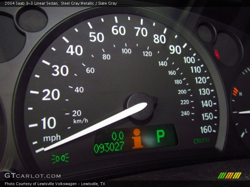 Steel Gray Metallic / Slate Gray 2004 Saab 9-3 Linear Sedan