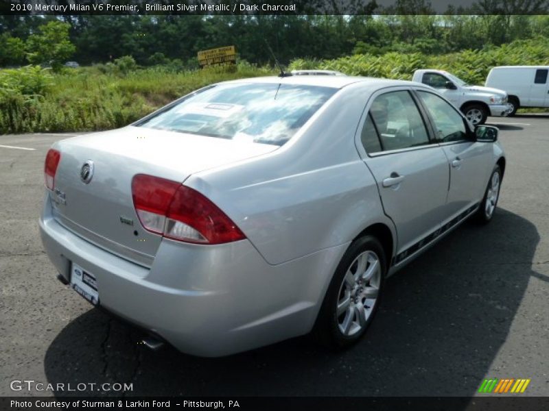 Brilliant Silver Metallic / Dark Charcoal 2010 Mercury Milan V6 Premier