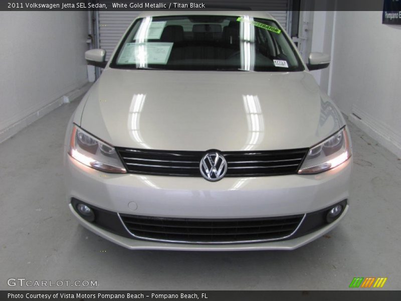 White Gold Metallic / Titan Black 2011 Volkswagen Jetta SEL Sedan