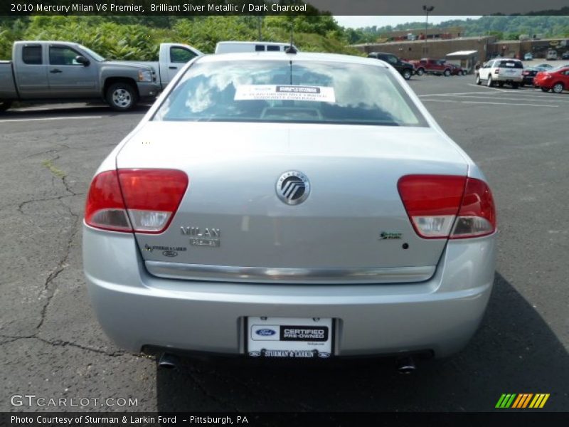 Brilliant Silver Metallic / Dark Charcoal 2010 Mercury Milan V6 Premier