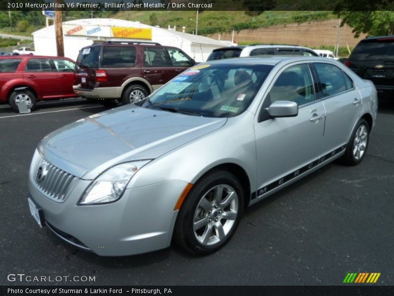 Brilliant Silver Metallic / Dark Charcoal 2010 Mercury Milan V6 Premier
