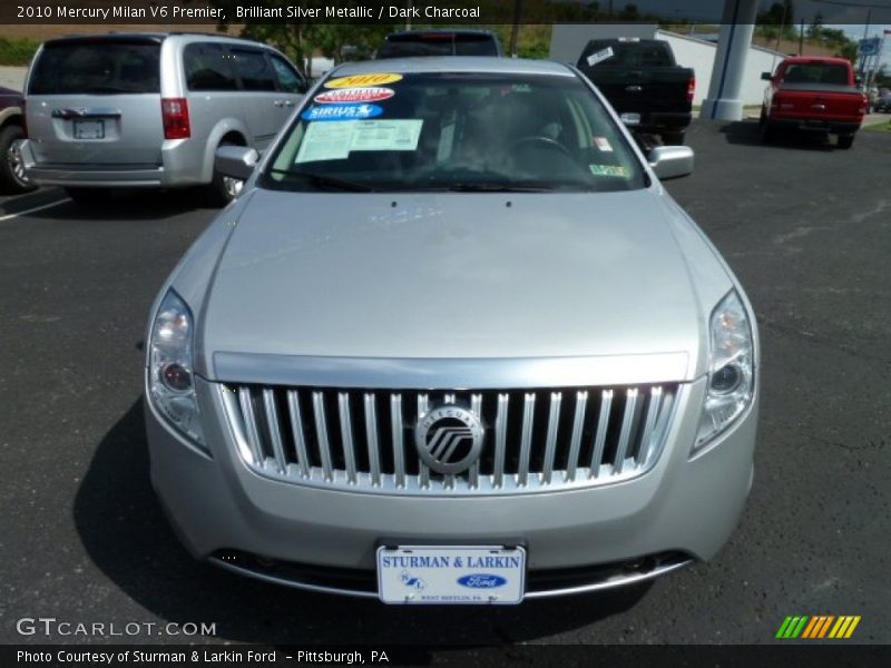 Brilliant Silver Metallic / Dark Charcoal 2010 Mercury Milan V6 Premier