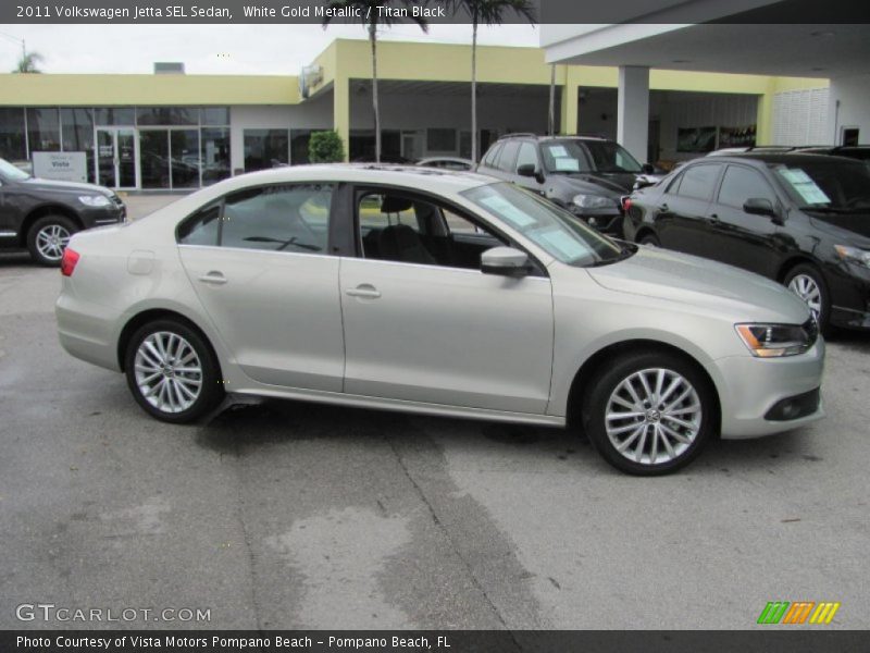White Gold Metallic / Titan Black 2011 Volkswagen Jetta SEL Sedan