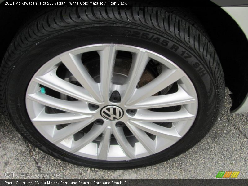 White Gold Metallic / Titan Black 2011 Volkswagen Jetta SEL Sedan