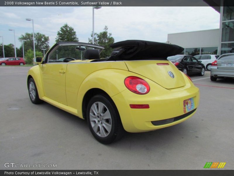Sunflower Yellow / Black 2008 Volkswagen New Beetle S Convertible