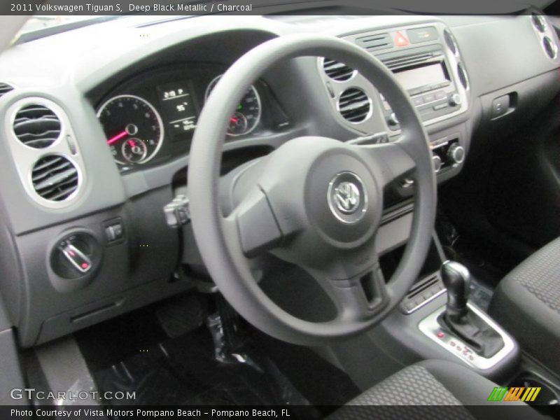 Deep Black Metallic / Charcoal 2011 Volkswagen Tiguan S