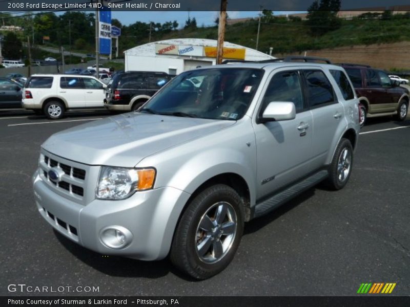 Silver Metallic / Charcoal 2008 Ford Escape Limited 4WD