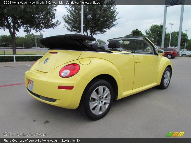 Sunflower Yellow / Black 2008 Volkswagen New Beetle S Convertible