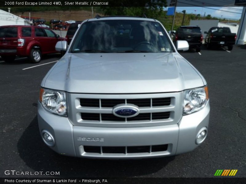 Silver Metallic / Charcoal 2008 Ford Escape Limited 4WD