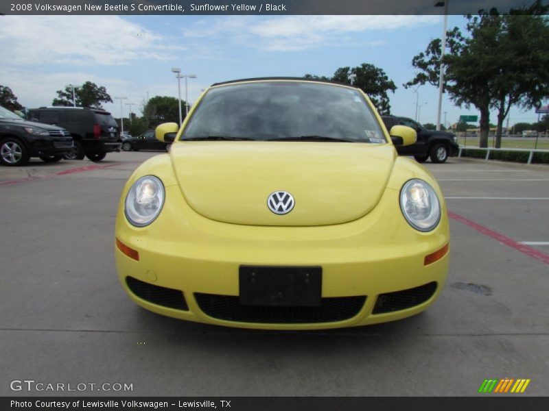 Sunflower Yellow / Black 2008 Volkswagen New Beetle S Convertible