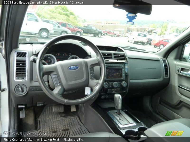 Silver Metallic / Charcoal 2008 Ford Escape Limited 4WD