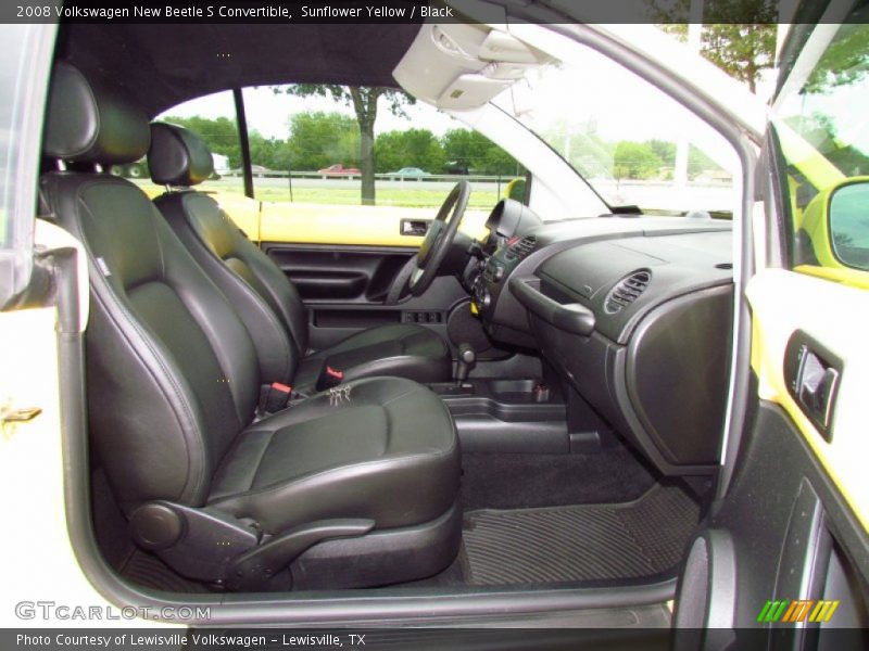  2008 New Beetle S Convertible Black Interior