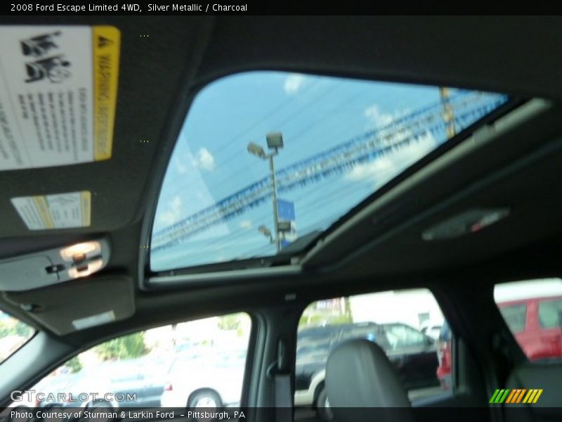 Silver Metallic / Charcoal 2008 Ford Escape Limited 4WD