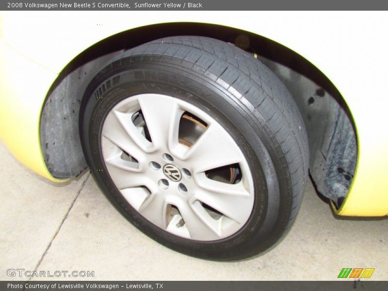 Sunflower Yellow / Black 2008 Volkswagen New Beetle S Convertible