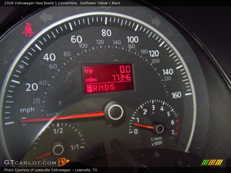 Sunflower Yellow / Black 2008 Volkswagen New Beetle S Convertible