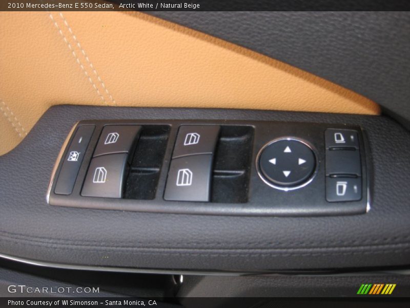 Arctic White / Natural Beige 2010 Mercedes-Benz E 550 Sedan