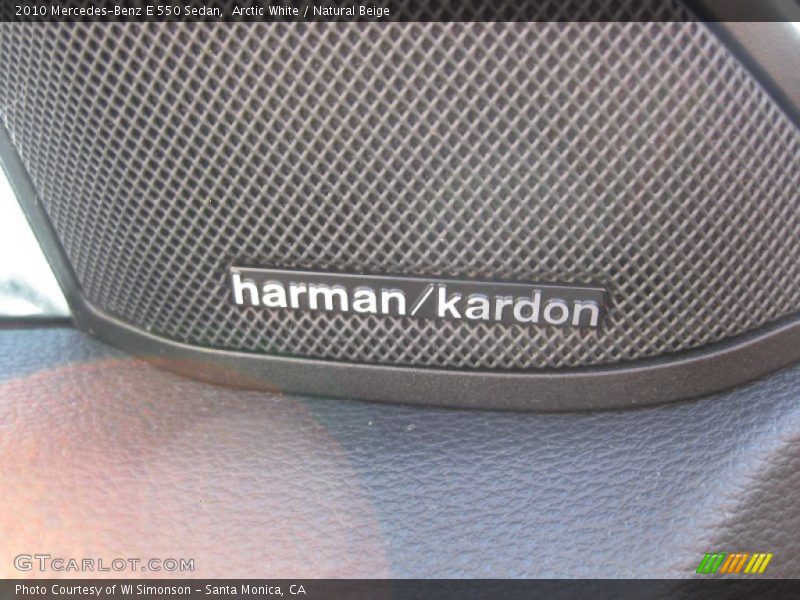 Arctic White / Natural Beige 2010 Mercedes-Benz E 550 Sedan