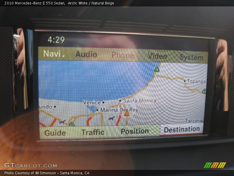Arctic White / Natural Beige 2010 Mercedes-Benz E 550 Sedan