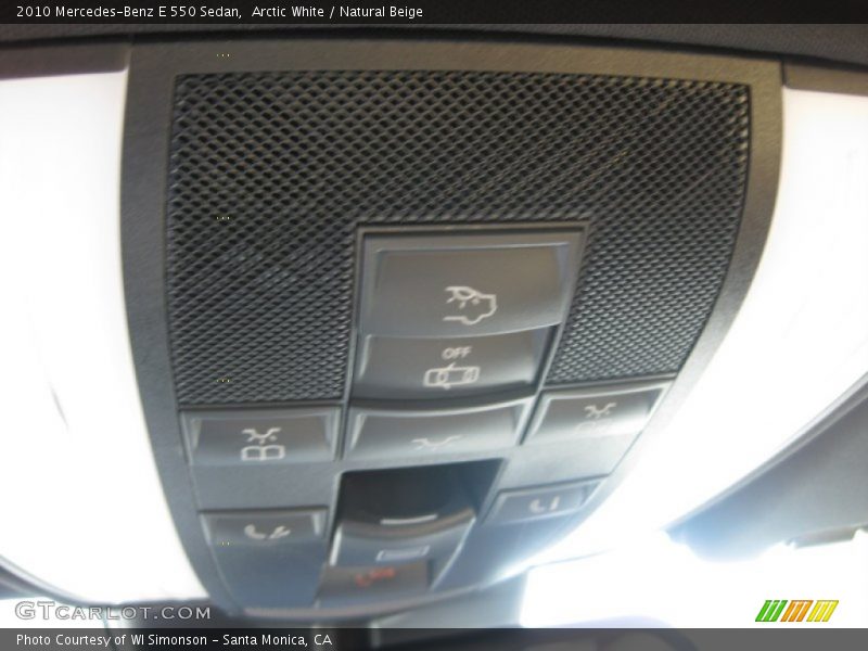 Arctic White / Natural Beige 2010 Mercedes-Benz E 550 Sedan
