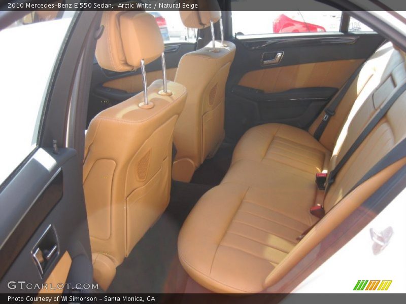 Arctic White / Natural Beige 2010 Mercedes-Benz E 550 Sedan